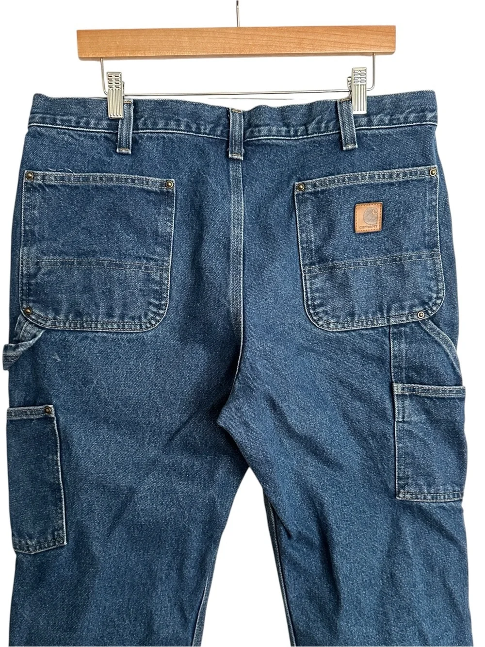 CARHARTT B07 Double Knee Logger Jeans 36x30 Relaxed Fit Workwear Carpenter Denim